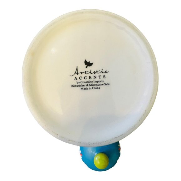 Hand Painted Vintage Teapot, Artistic Accents by Coastline Imports - Picture 8 of 9